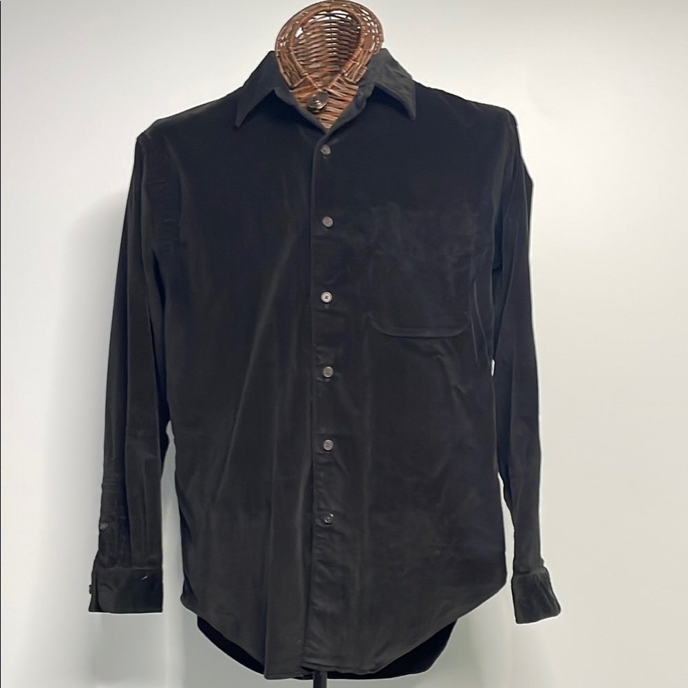 Polo by Ralph Lauren Black Corduroy Button Down Shirt